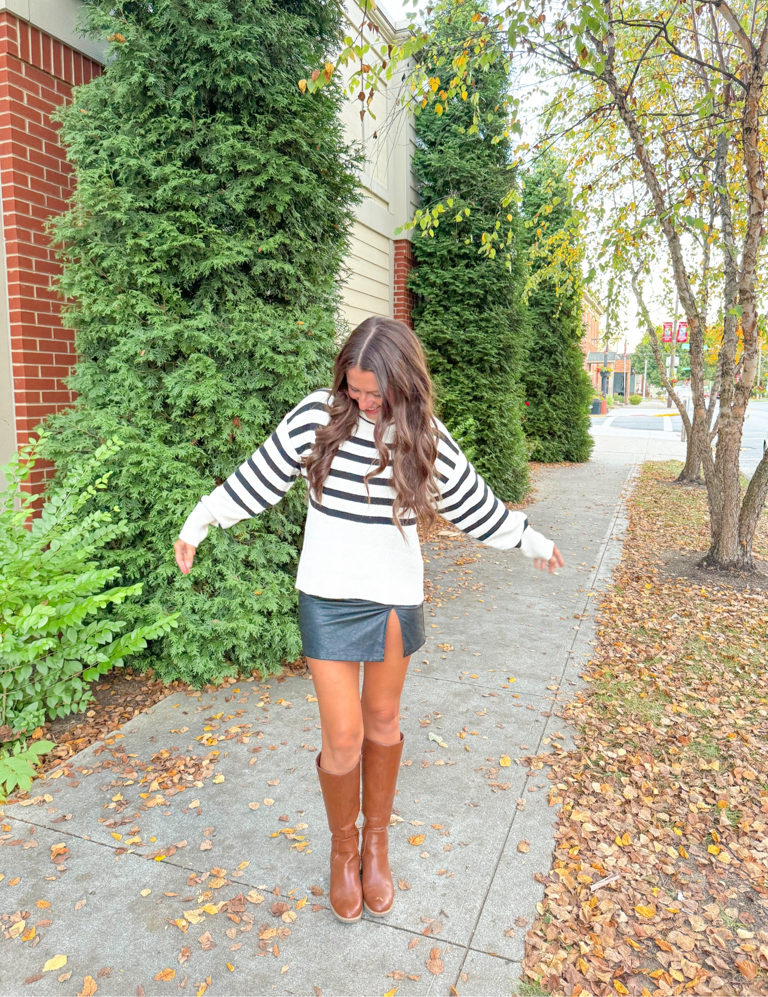 Fall outfit idea! $25 Striped sweater 

#LTKSeasonal #LTKstyletip #LTKworkwear