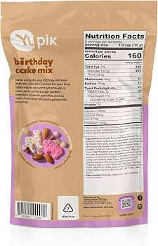 Yupik Birthday Cake Mix, 6.5 Oz, Sweet Snacks, Festive Blend with Sprinkle Sugar Cookies, Shortbr... | Amazon (US)