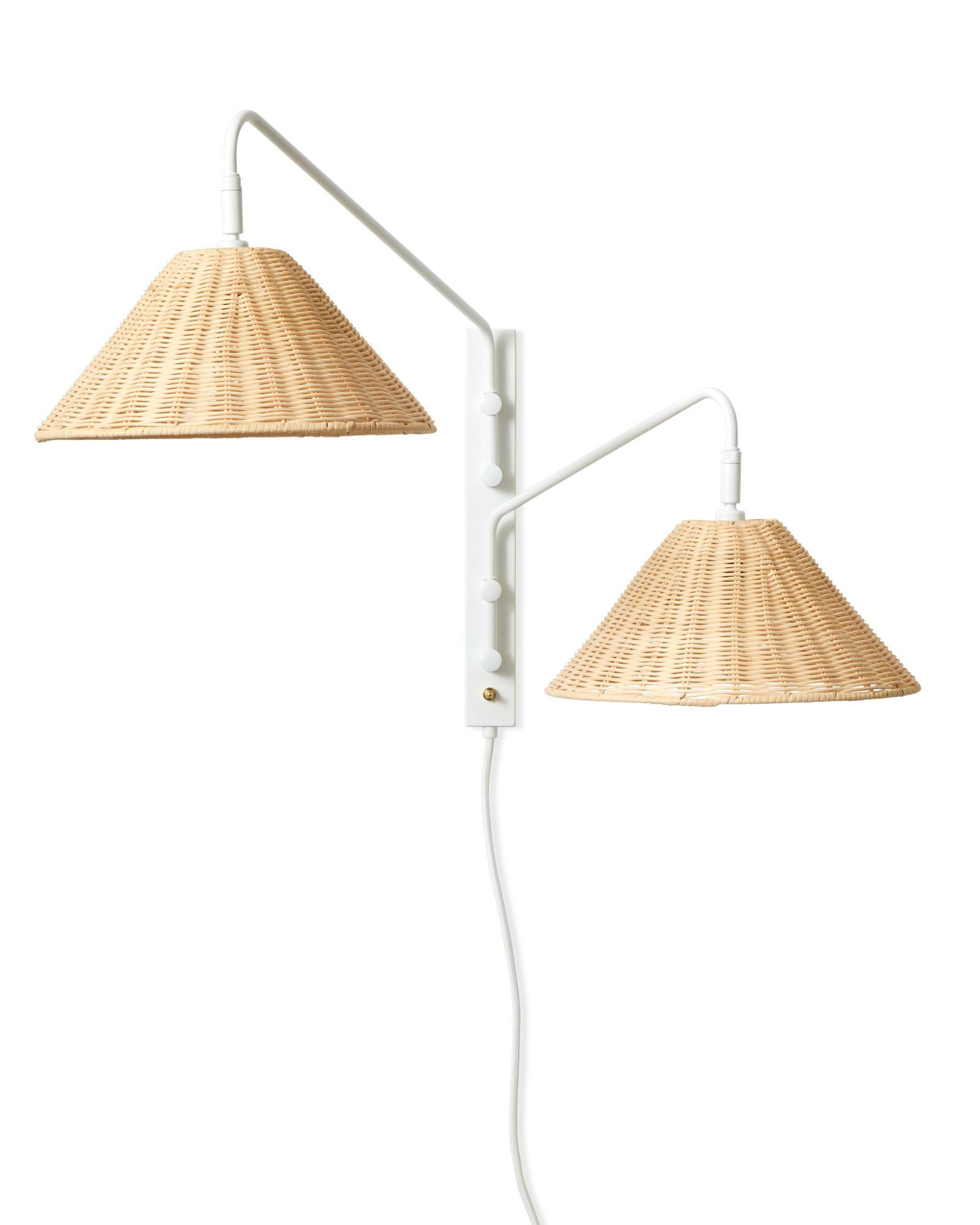 Flynn Double Plug-in Sconce | Serena and Lily