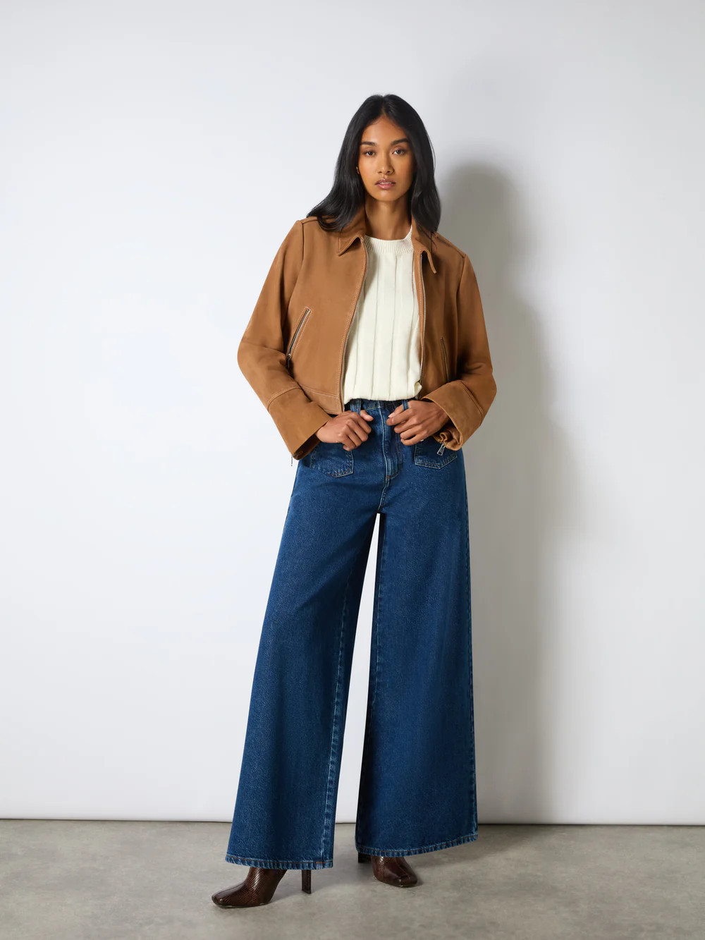 Tan Suede Jacket | Ro&Zo