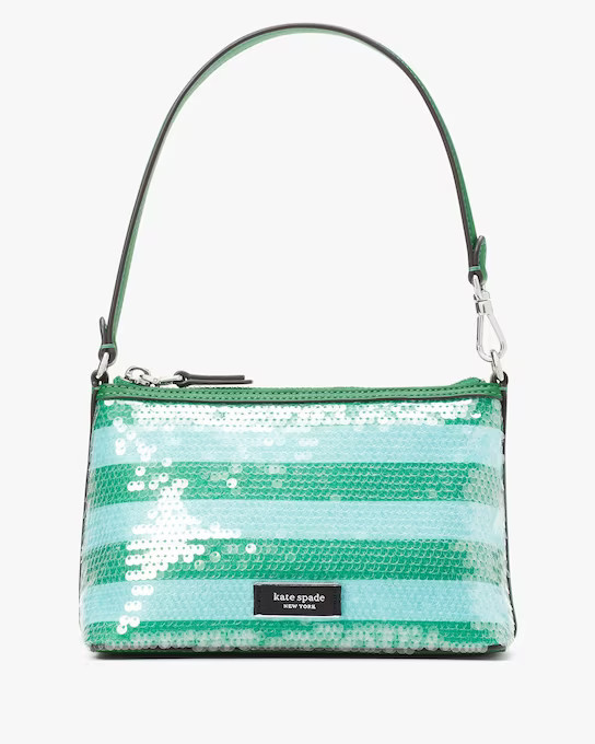 Lulu Seaside Stripe Sequin East West Pochette | Kate Spade (US)