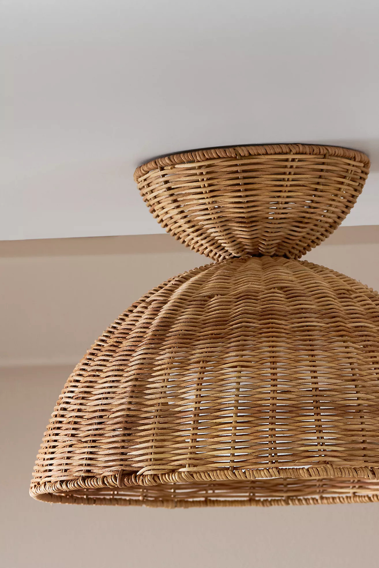 Liz Rattan Flush Mount | Anthropologie (US)