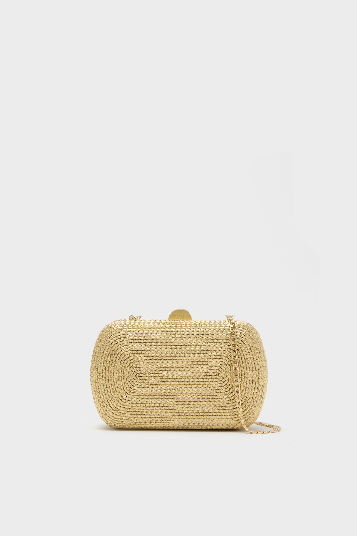 Gold Martina Coiled Rope Clutch | Tuckernuck (US)