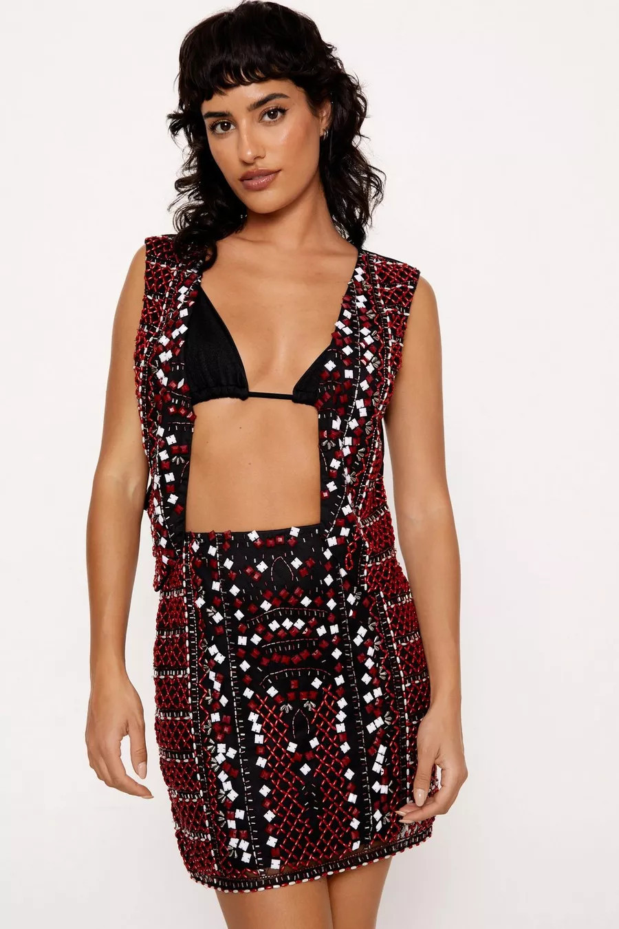 Multi Beaded Embellished Tank Top | Nasty Gal US