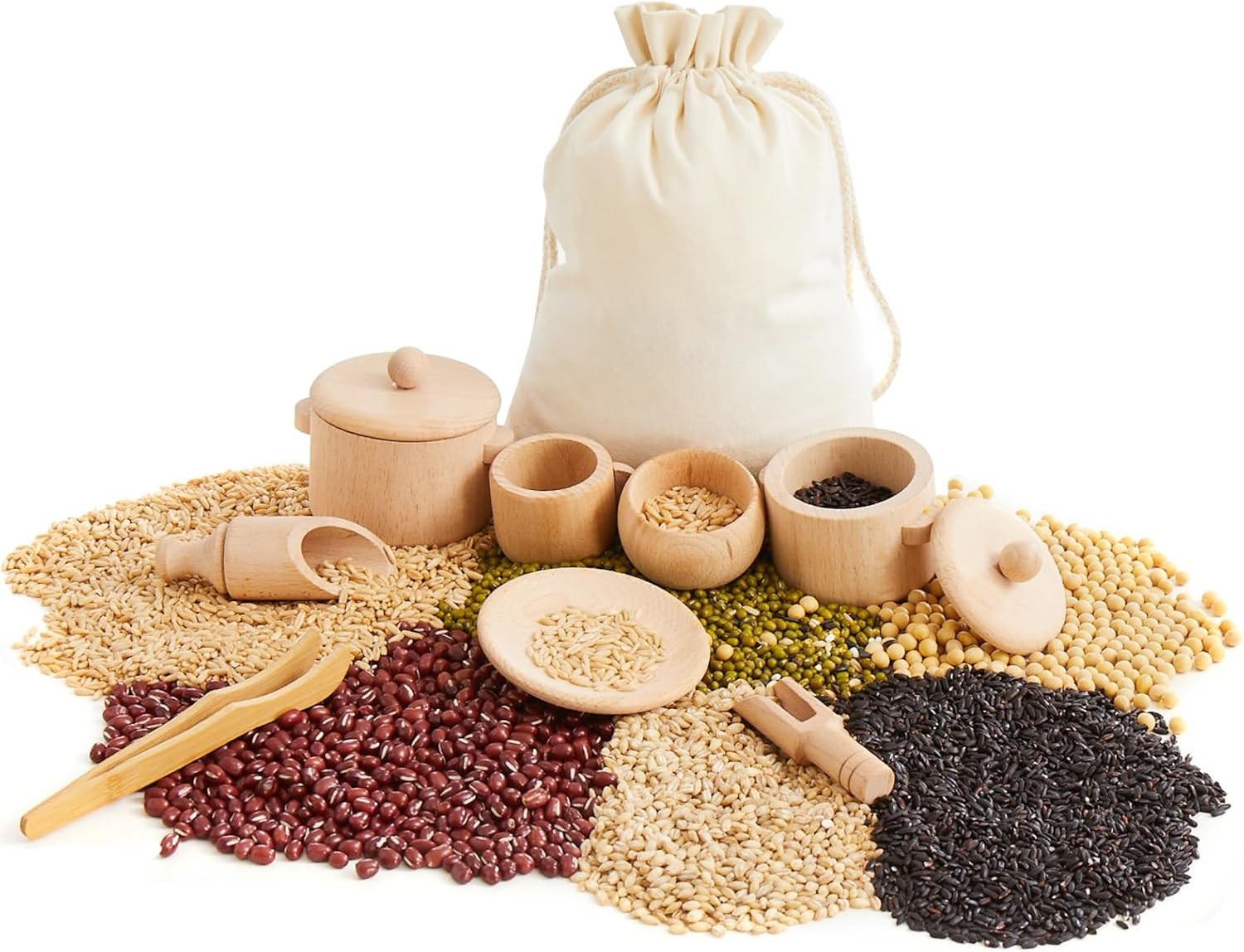 Beright Sensory Bin Toys, Montessori Toys for Toddlers, Sensory Bin Tools with Storage Bag for Tr... | Amazon (US)