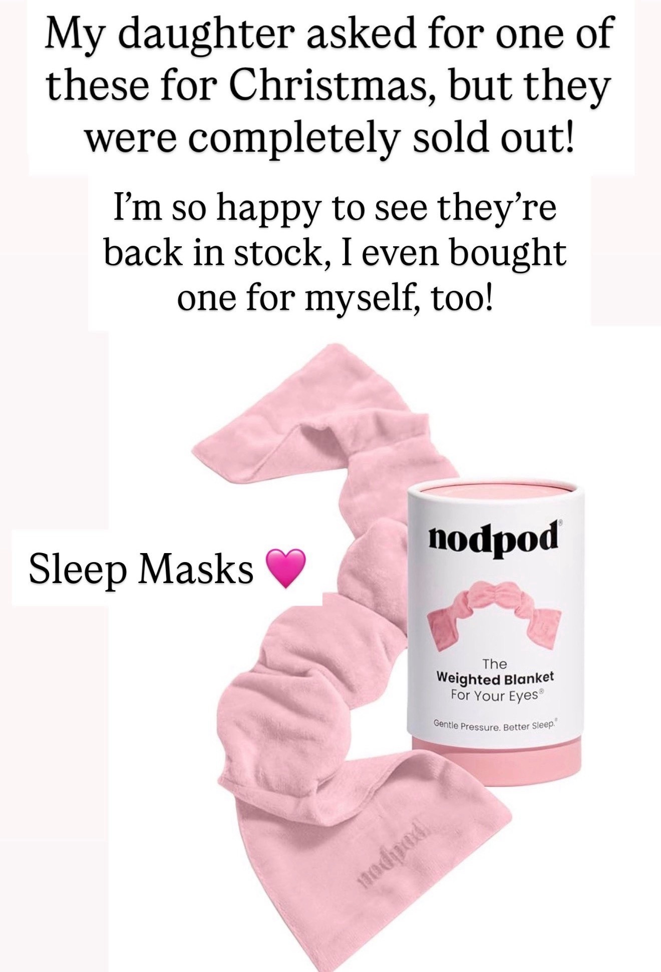 Nodpod sleep mask 

#LTKKids