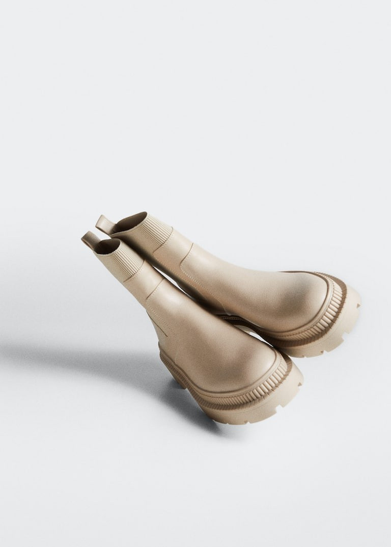 Track sole contrast ankle boots -  Women | Mango United Kingdom | MANGO (UK)