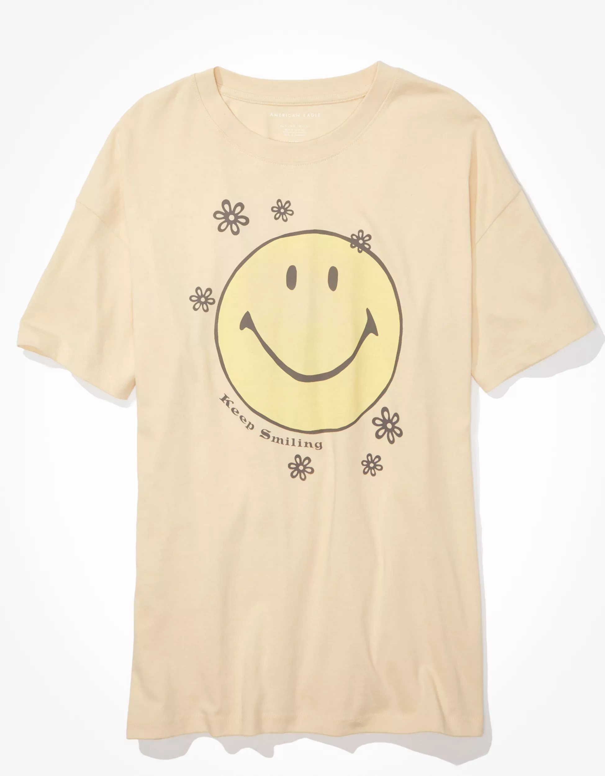 AE Oversized Smiley® Graphic Tee | American Eagle Outfitters (US & CA)