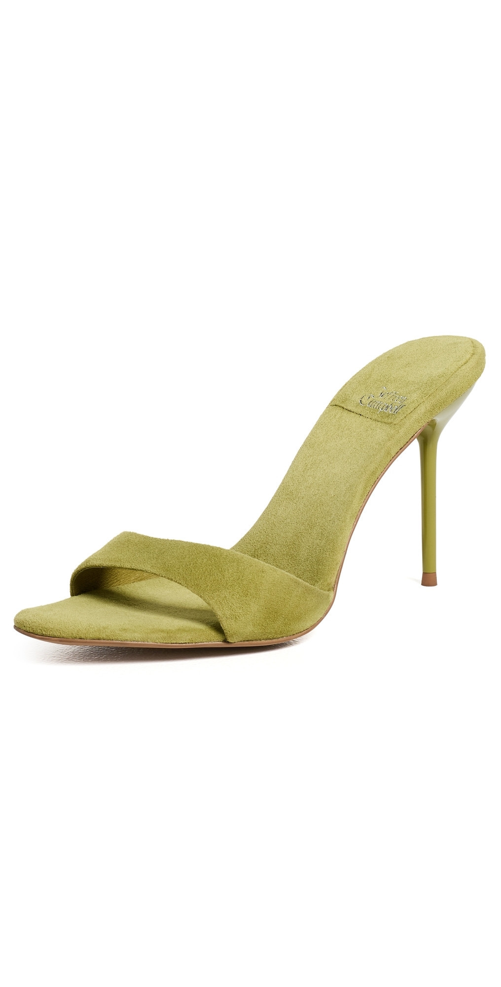 Jeffrey Campbell Ce-Soire Heels Chartreuse Suede 8 | Shopbop