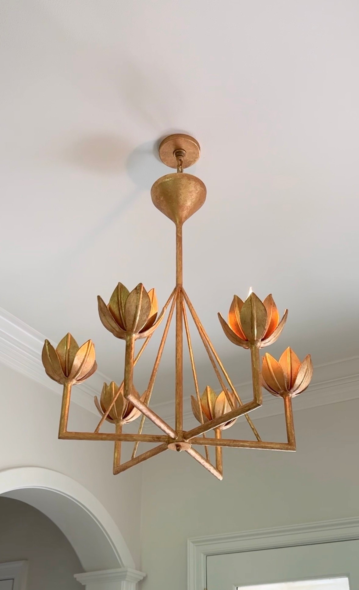 New house entryway chandelier! Alberto Julie neill visual comfort pendant in gold 

#LTKHome