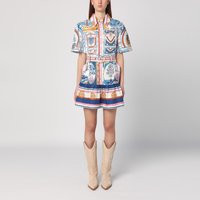 Farm Rio Mini Linen Dress With Belt | Balardi (US & Canada)