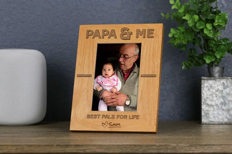 Papa & Me Appreciation Picture Frame Personalized Fathers Day | Etsy | Etsy (US)