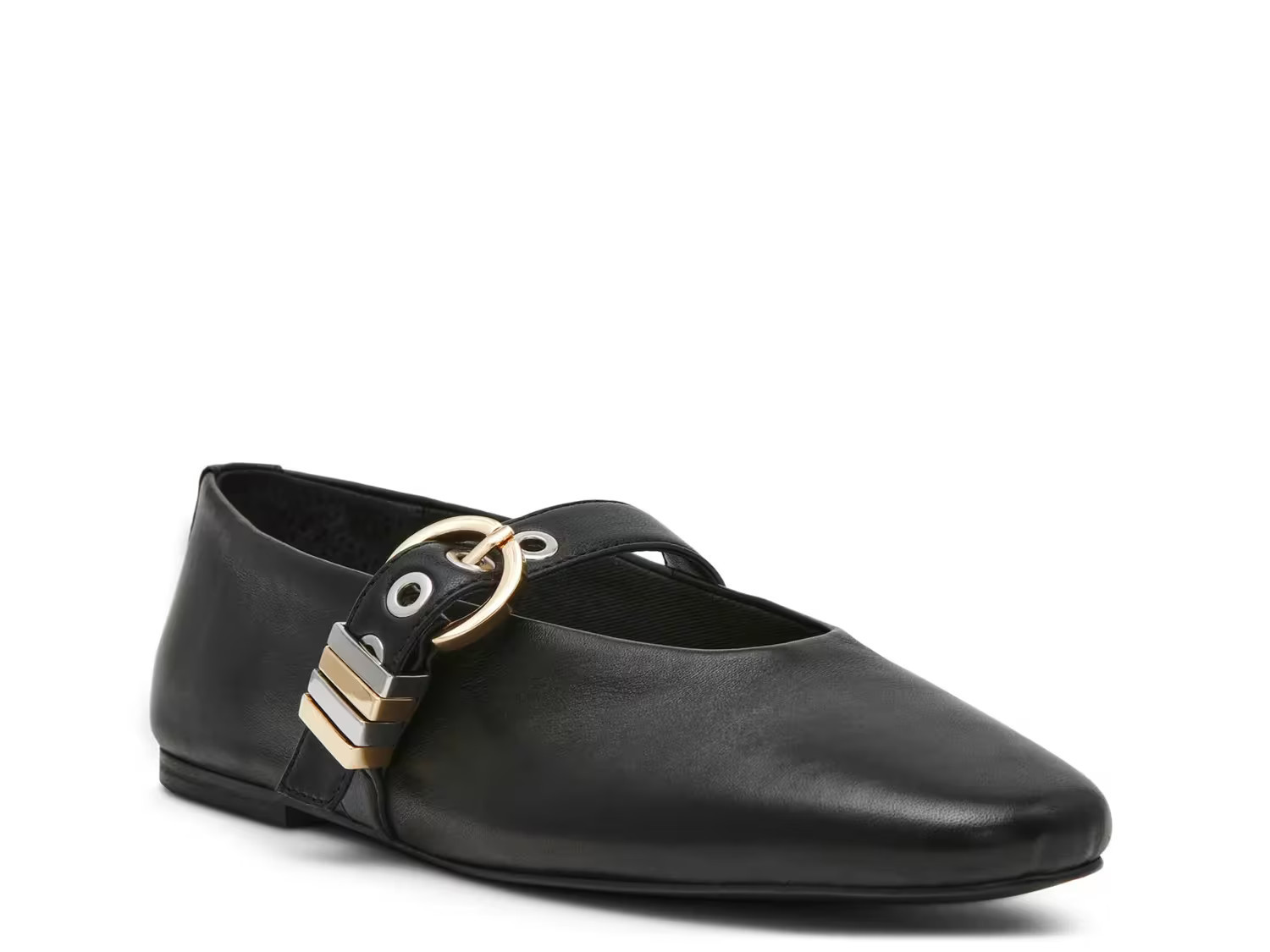 Steve Madden Lucia Mary Jane Flat | Women's | Black Leather | Size 11 | Flats | Mary Jane | DSW