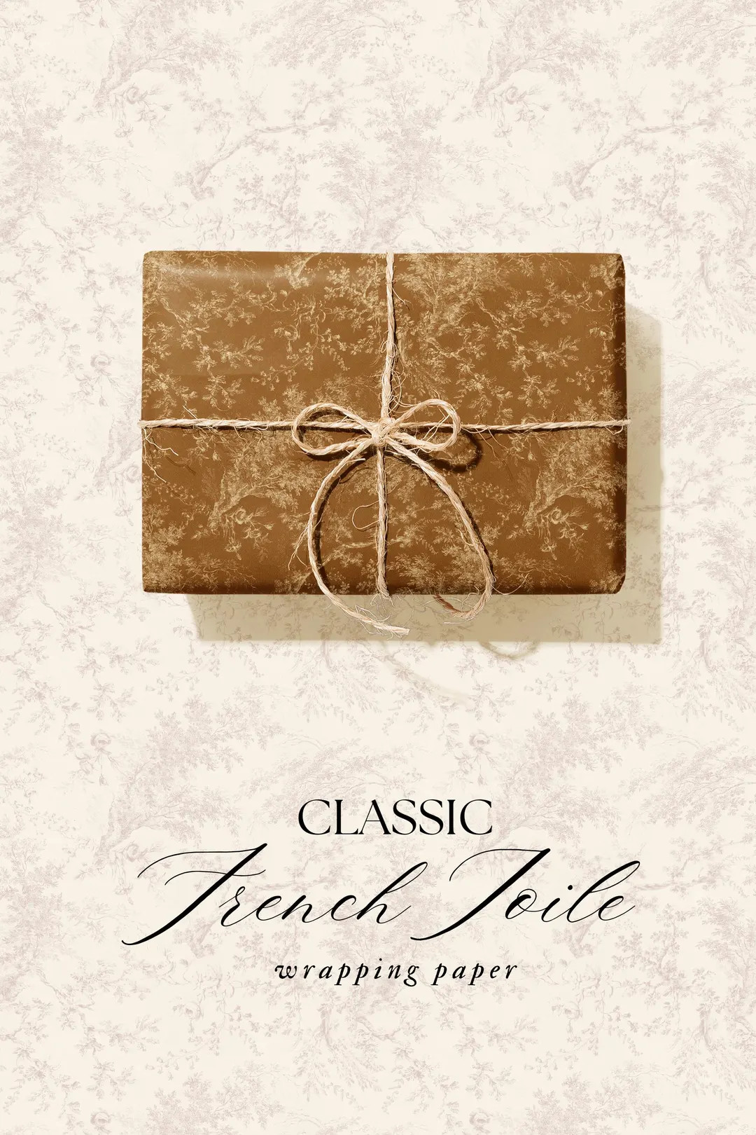 Vintage Autumn Wrapping Paper French Toile Gift Wrap for Fall Weddings Showers Thanksgiving Holid... | Etsy (US)