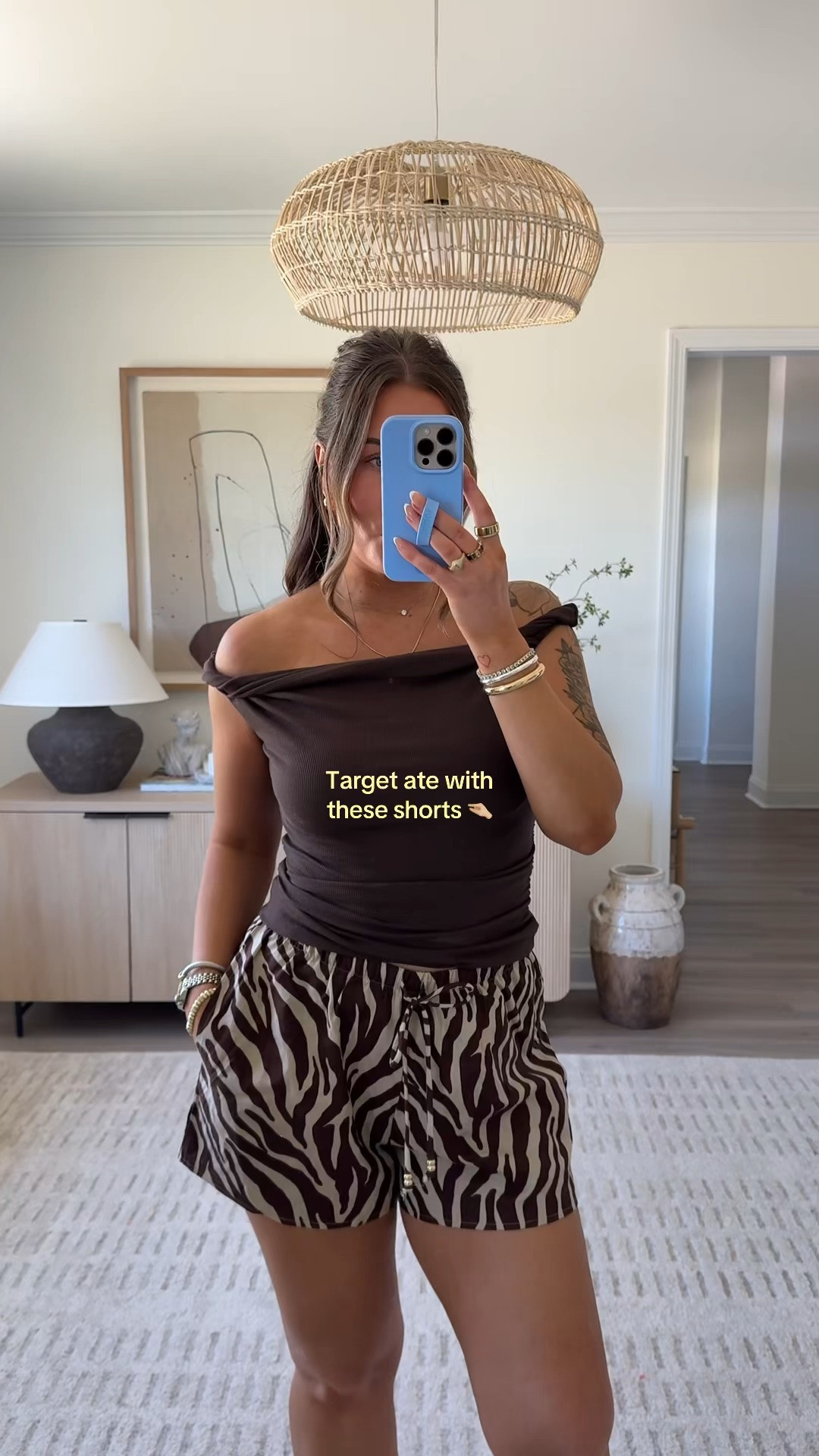 Wearing a medium in shorts and a small in the top. 
New target spring arrivals. Zebra shorts. Summer outfit. Resort outfit.

#LTKootd