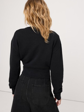 French Terry Henley Sweatshirt | Banana Republic (US)