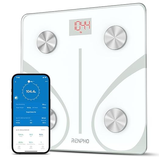 RENPHO Smart BMI,Weight Scale,Wireless, Digital Bathroom Body Composition/Fat Analyzer with Smart... | Amazon (US)