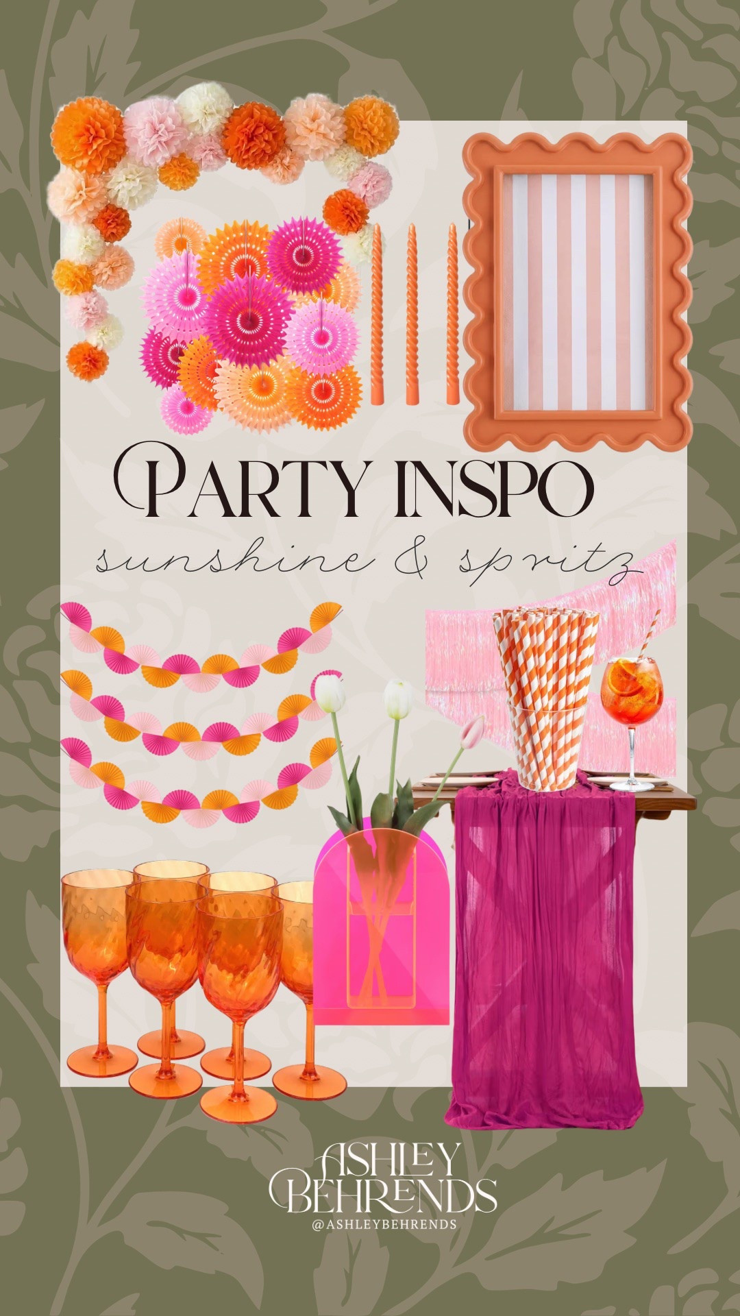 I’m convinced that a sunshine ☀️ & spritz 🍹 party is the “it” theme of the season. These colors 🌸🧡 are so freaking cute together. These decorations are so pretty and are giving major vacay vibes. Plan a party with your friends, create a fun signature drink (or five 😜) make appetizers and wear your favorite summer dress for an absolutely blast of a party with the prettiest color scheme. 
Party theme, backyard party

#LTKSeasonal #LTKPlusSize #LTKHome