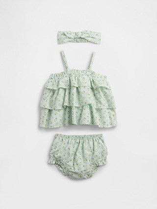 Baby Print Three-Piece Outfit Set | Gap Factory