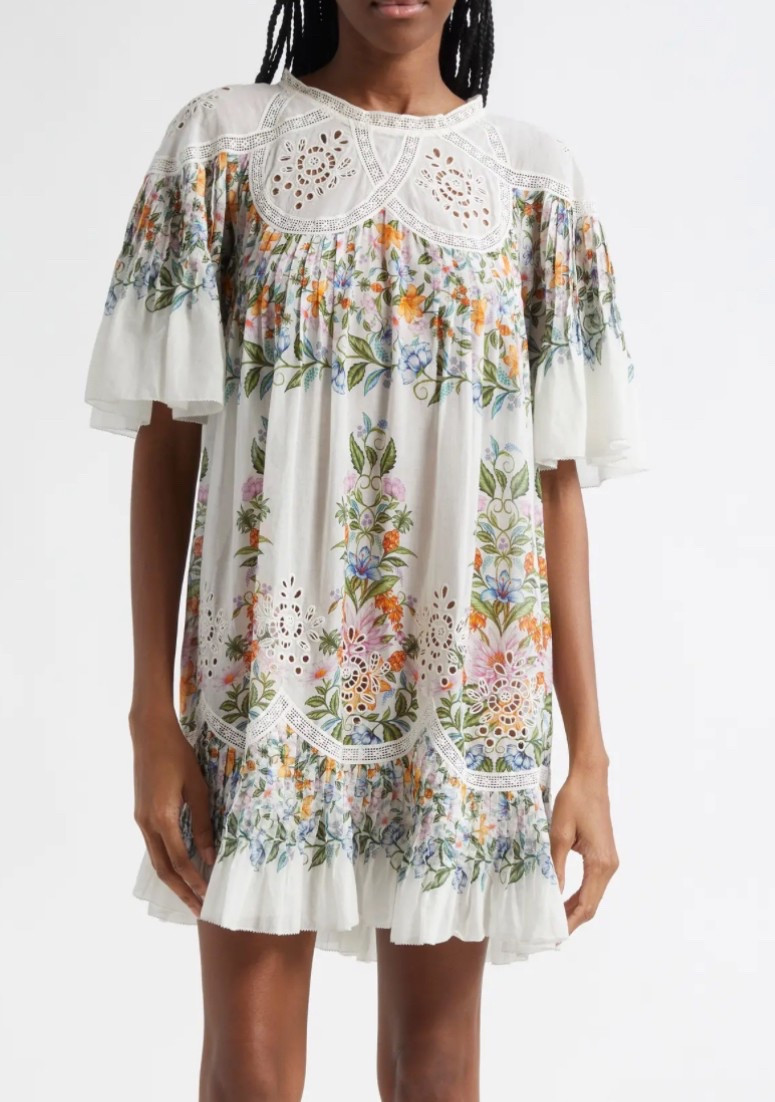 sweet bloom cotton eyelet shift dress Sweet Bloom Cotton Eyelet Shift Dress (Women)