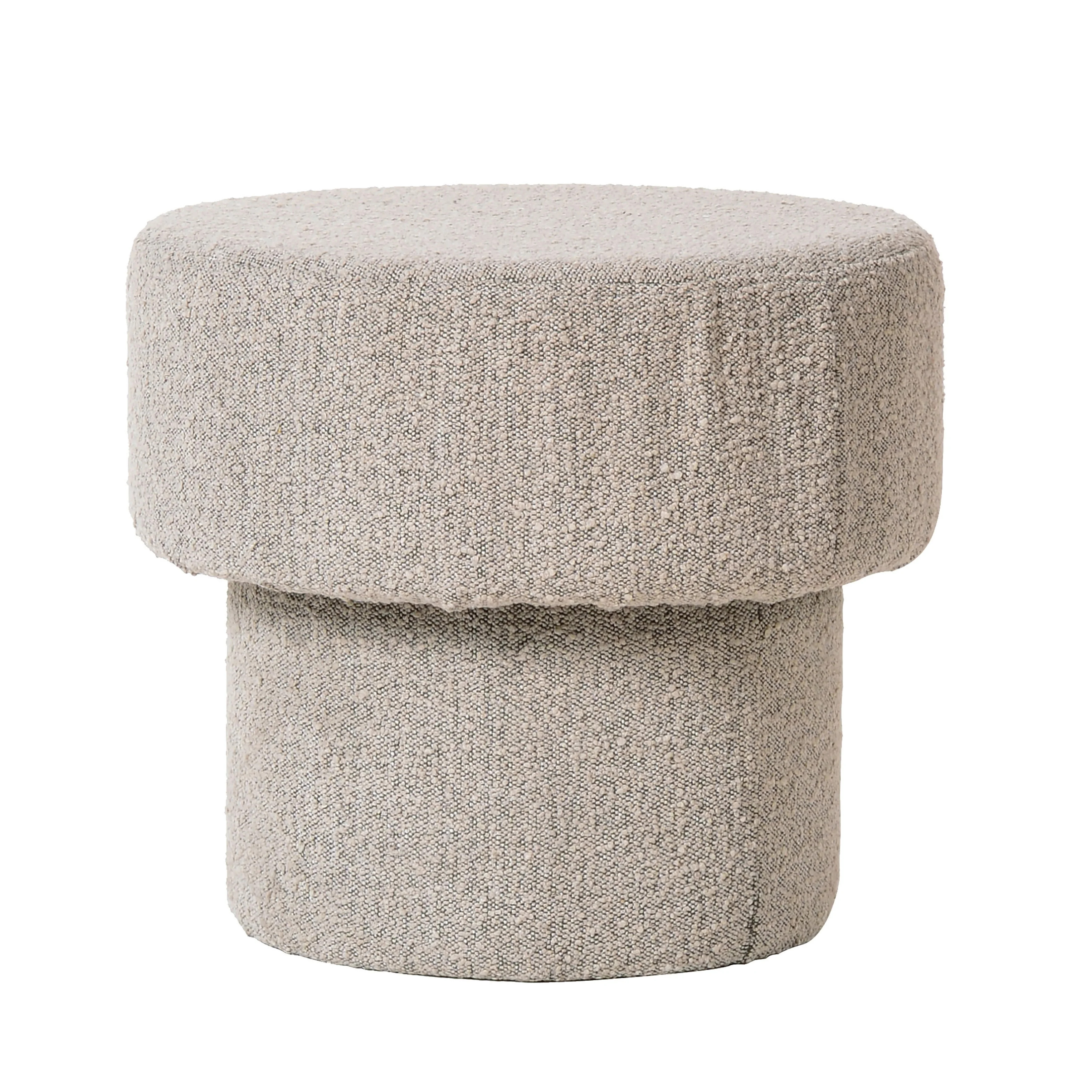 Storied Home Round Bouclé Fabric Upholstered Stool Table - Walmart.com | Walmart (US)