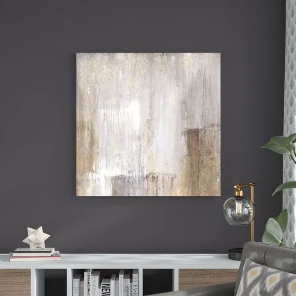 Neutral Abstract I - Wrapped Canvas Print | Wayfair North America