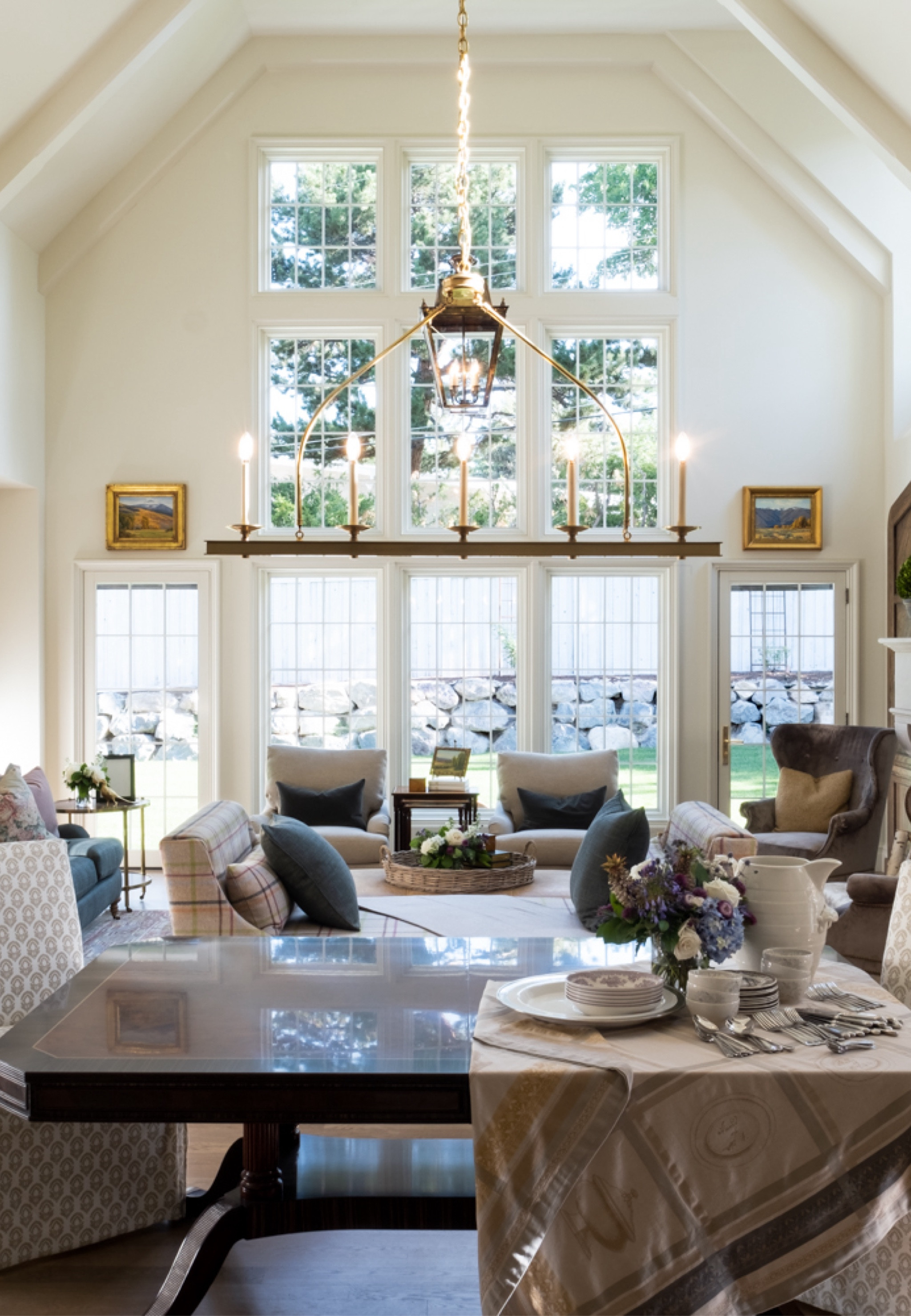Dining Table brass chandelier light is linked here! 

#LTKHome