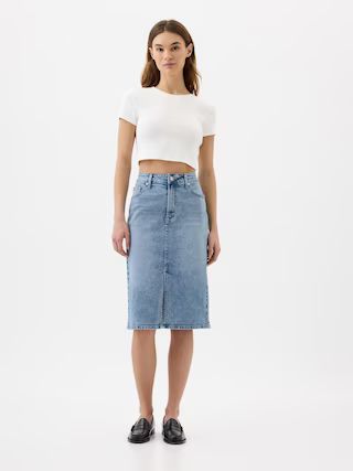 Denim Midi Pencil Skirt | Gap Factory