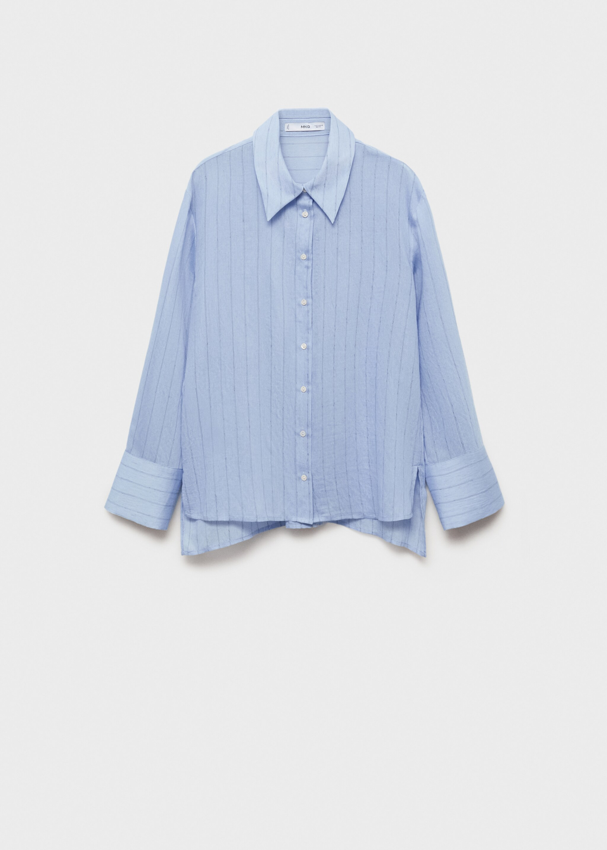 Regular cotton lyocell-blend shirt | MANGO (UK)