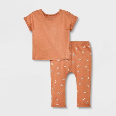 Grayson Mini Baby Boys' 2pc Top & Bottom Set - Tan | Target