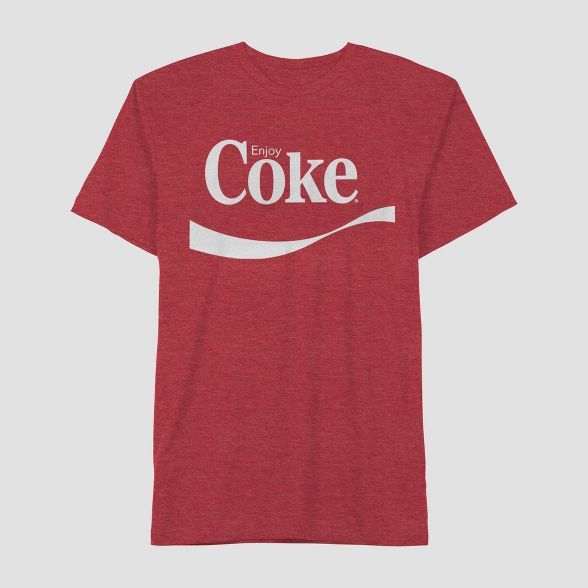 Men's Coca-Cola Short Sleeve Graphic T-Shirt - Red | Target