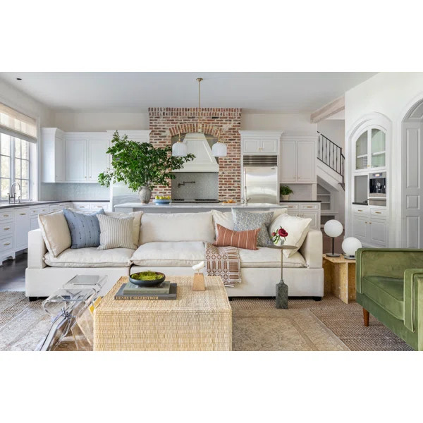 Modern Modular Sectional (Corner) Sofas, Beige Fabric | Wayfair Professional