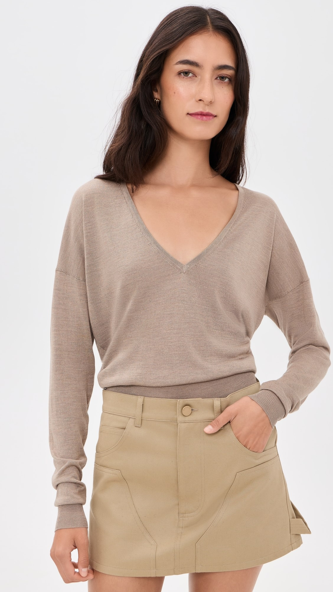Silk Cashmere V Neck Sweater | Shopbop