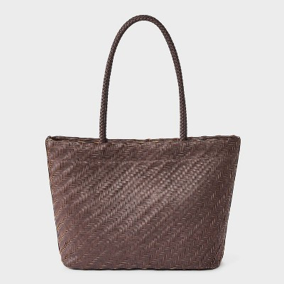 Woven Tote Bag - A New Day™ Elusive Brown | Target