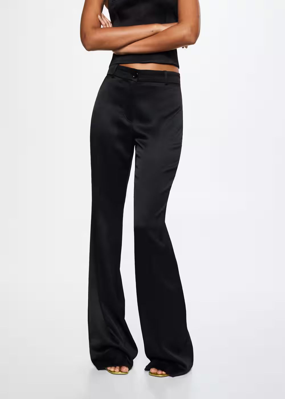 Satin suit pants -  Women | Mango USA | MANGO (US)