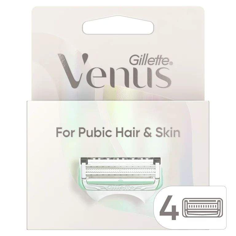Gillette Venus for Pubic Hair and Skin, Women's Razor Blades, 4 Refills | Walmart (US)