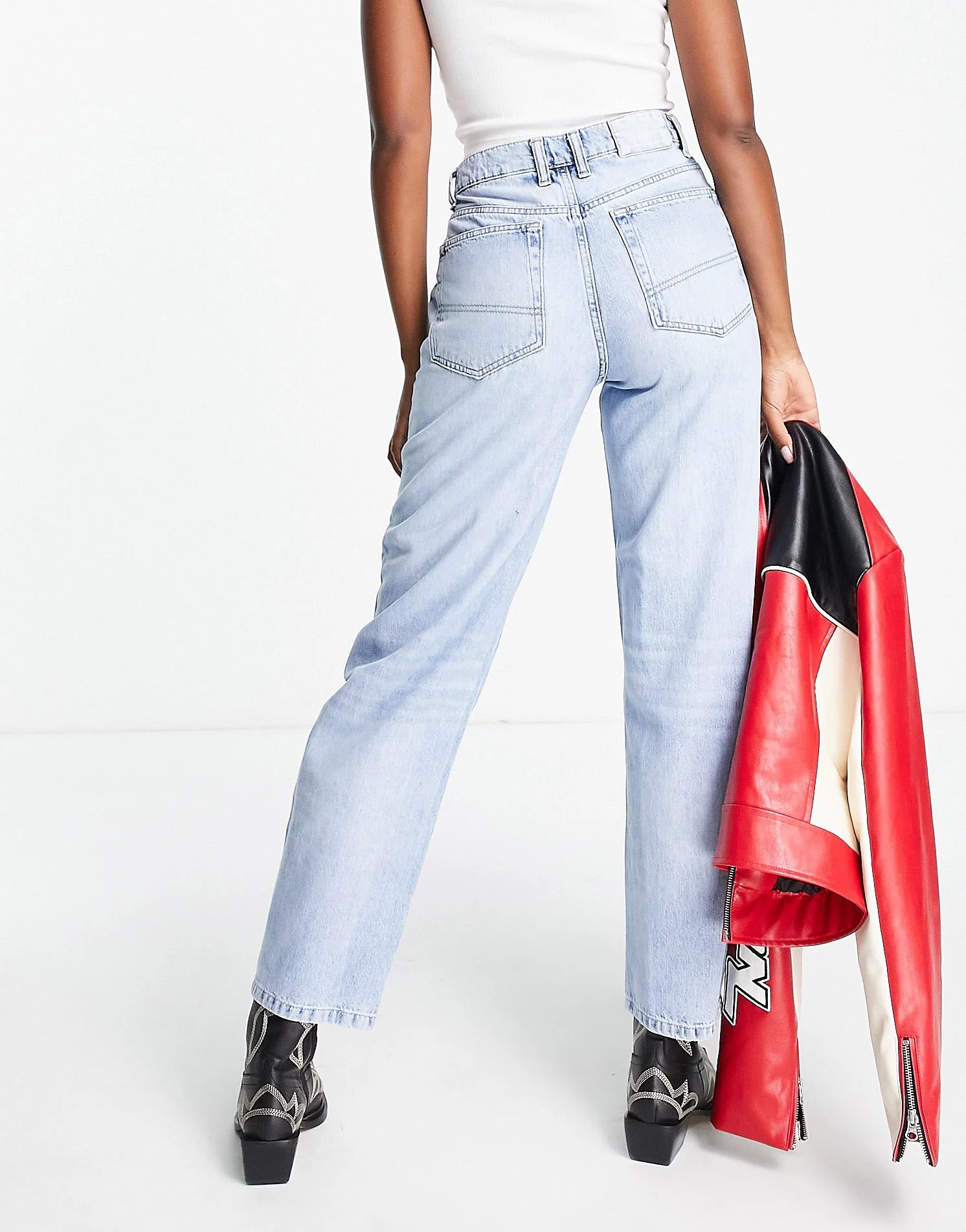 COLLUSION x014 90s baggy dad jeans with stepped waist band | ASOS (Global)