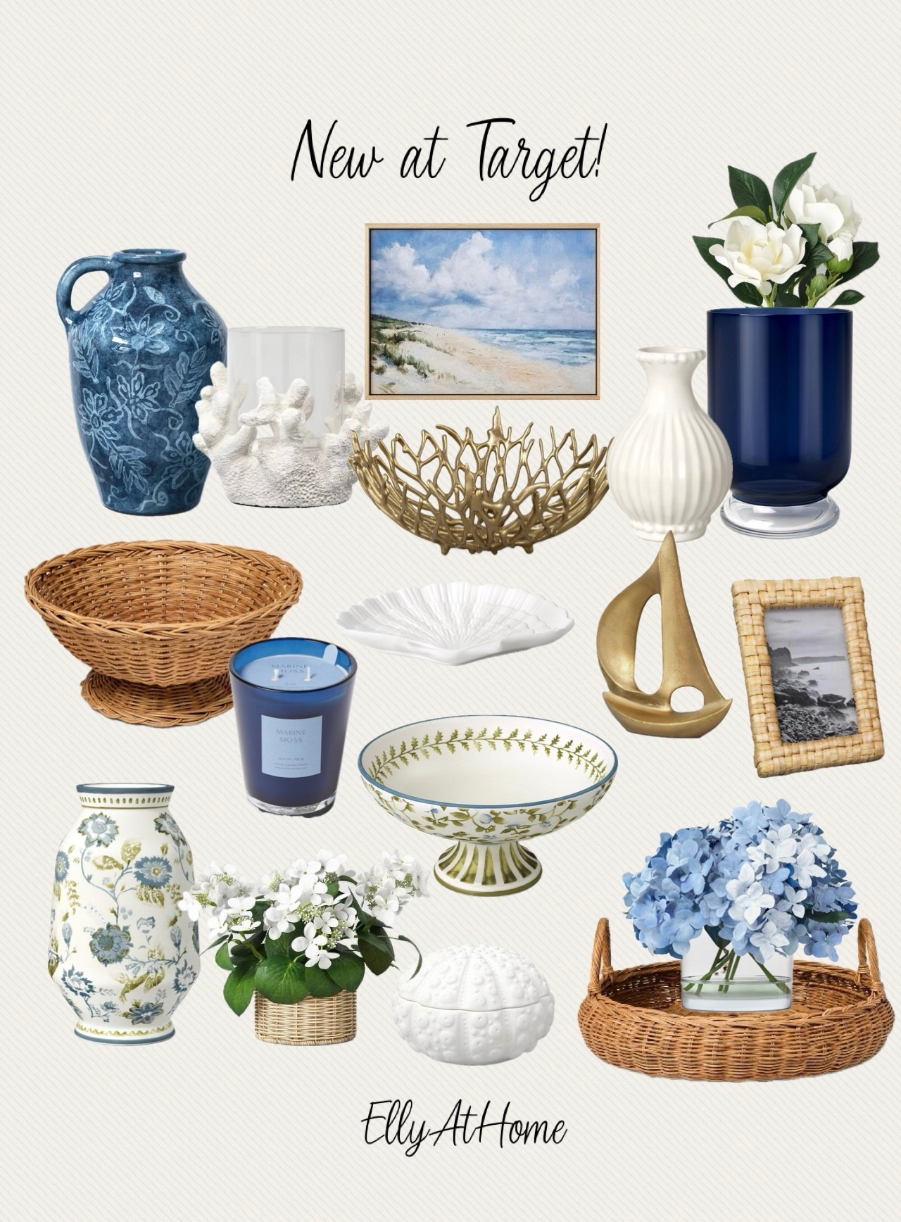 New coastal collection and spring to summer decor accessories! Vases, florals, candleholders, floral arrangements, kitchen accessories, outdoor dining, photo frames and more! @Target   Free shipping 

#LTKHome #LTKdayinmylife