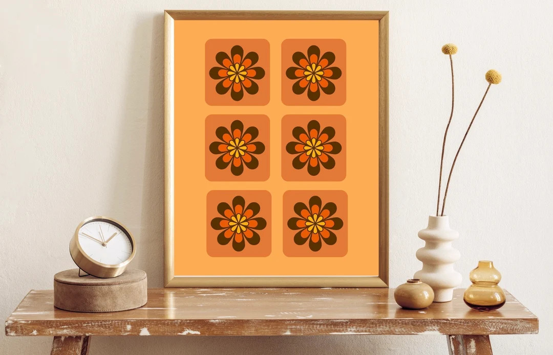 70s Poster, 70s Wall Art, Digital Download, Midcentury Modern Wall Art, 70s Decor, Retro Print, R... | Etsy (US)