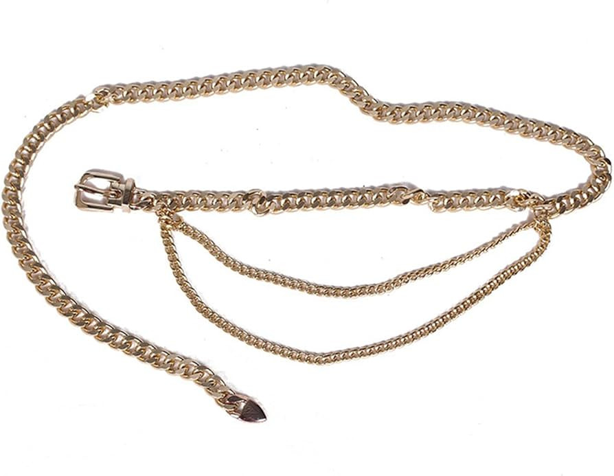 Waist Chain Multi Layer Belt Belly Chain Belt Adjustable Chain Belts for Women Body Chain Jewelry... | Amazon (US)