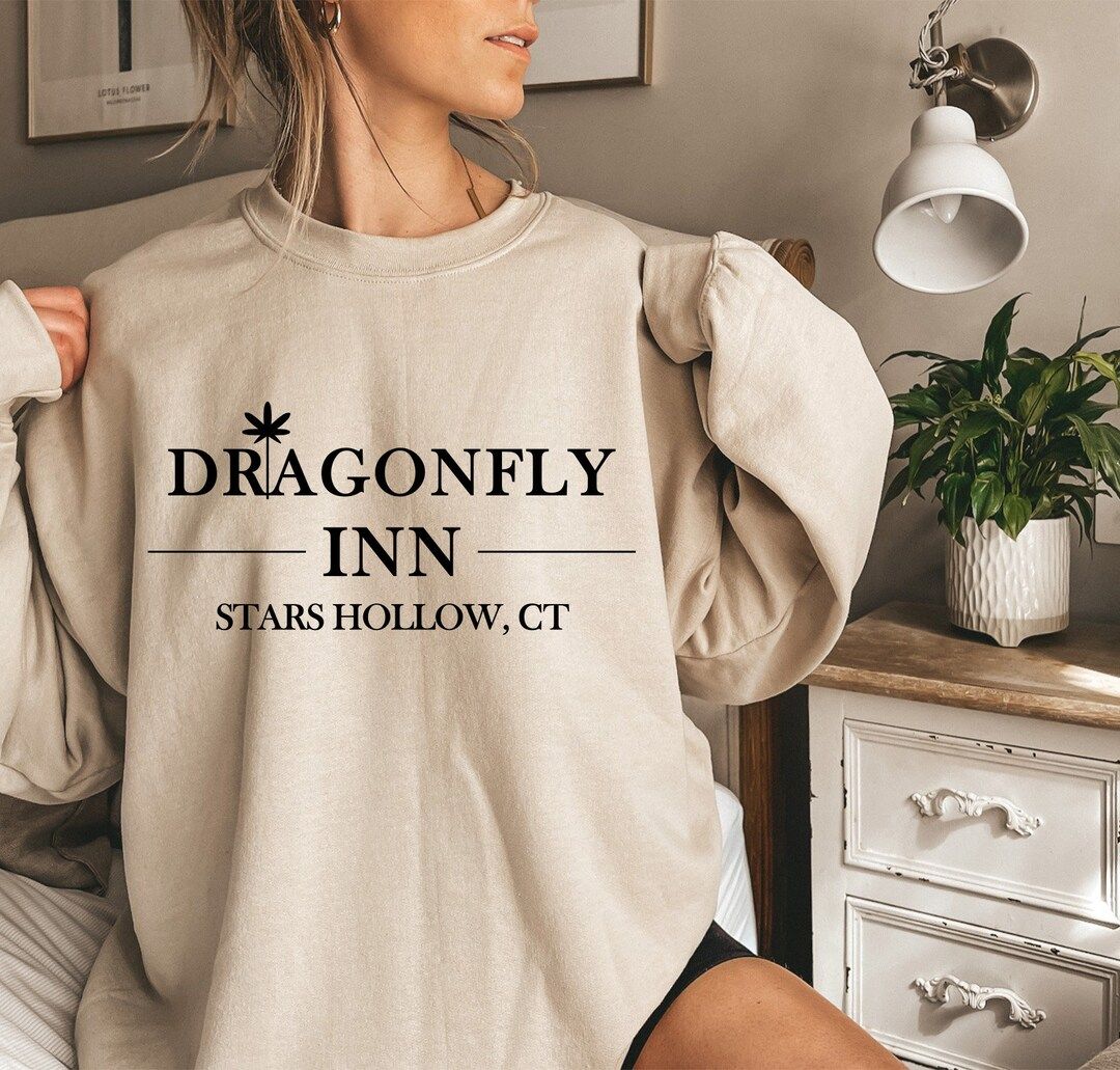 Dragonfly Inn. Sweatshirt. Coffee Swatshirt, Gilmore Girls Sweatshirt/ Hoodie, Stars Hollow Sweat... | Etsy (US)