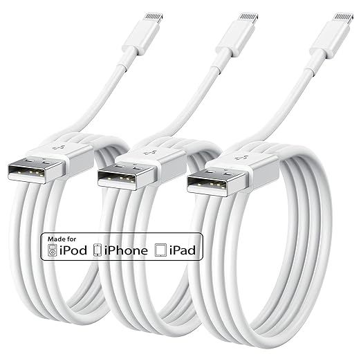 3Pack 10Ft Apple Charger Cable, [Apple MFi Certified]Long Apple Lightning to USB Cable 10 Feet,Fa... | Amazon (US)