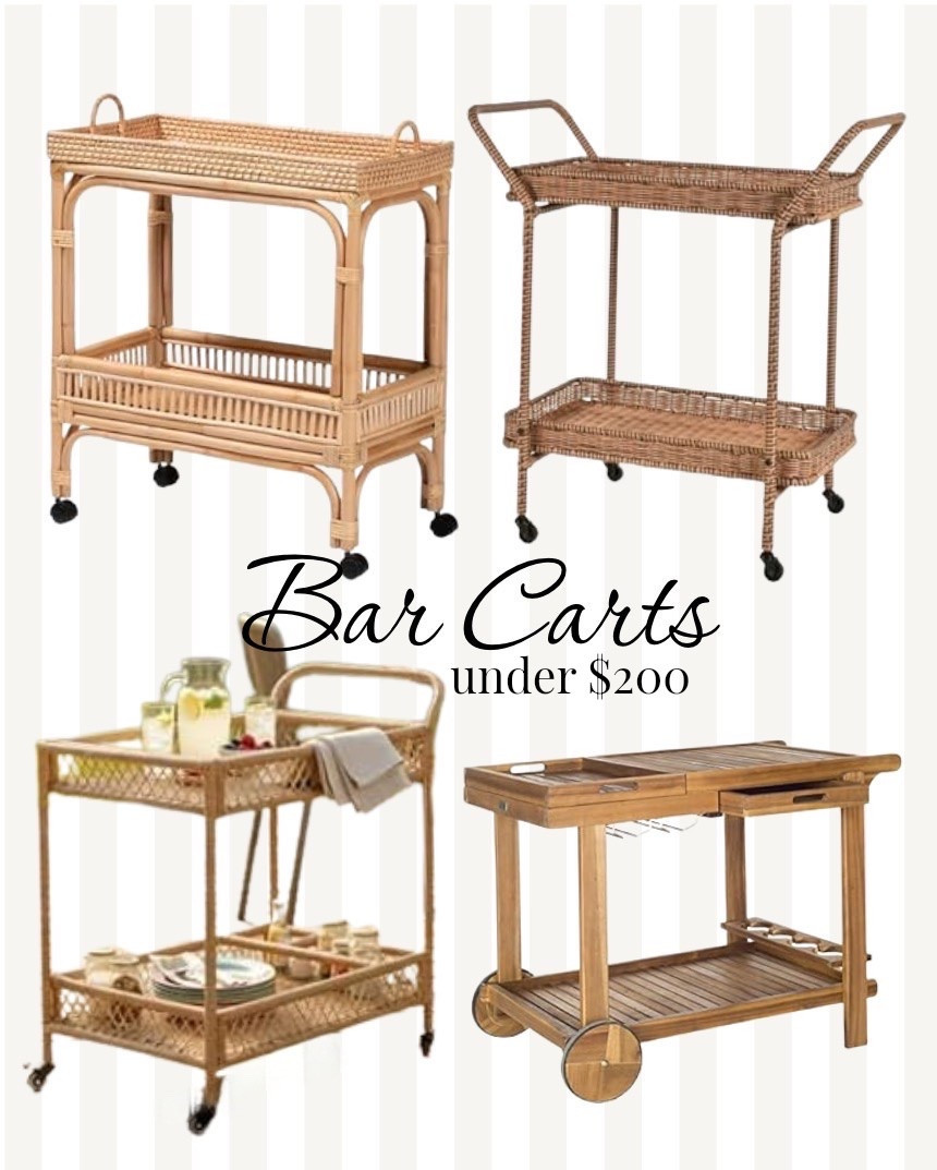 Amazon Summer bar carts under $200

#hosting #summer #outdoorliving #bar cart #amazonfind

#LTKHome #LTKSaleAlert #LTKmomlife