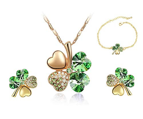 Mall of Style St Pattys Day Earrings for Women - St. Patricks Day Bracelets (Gold Earrings Necklace Bracelet) | Amazon (US)