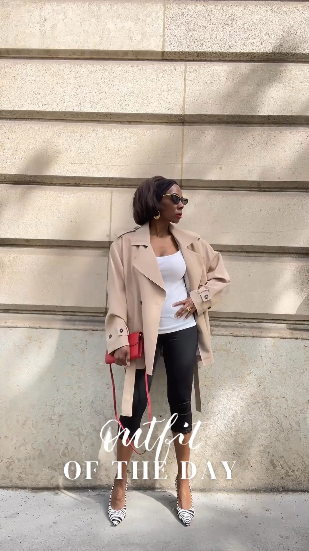 Capri pants kind of day,  balanced perfectly with a short trench coat. 

The zebra print heels and red crossbody bag pulled the whole look together. 

#CapriPantsOutfit #TrenchCoats #LTKStyleTip

#LTKSeasonal #LTKootd #LTKgrwm