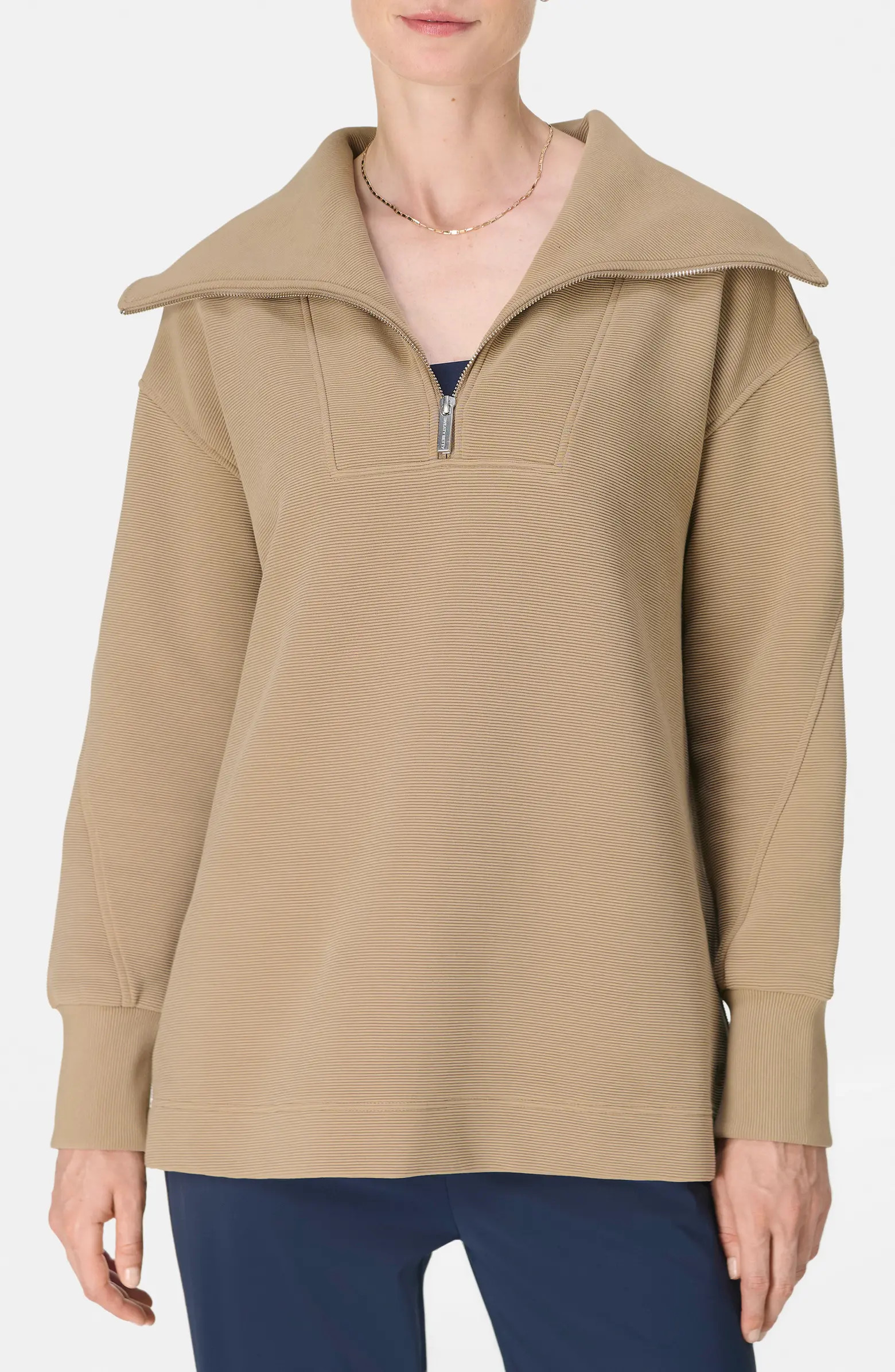 Peaceful Rib Half Zip Sweatshirt | Nordstrom