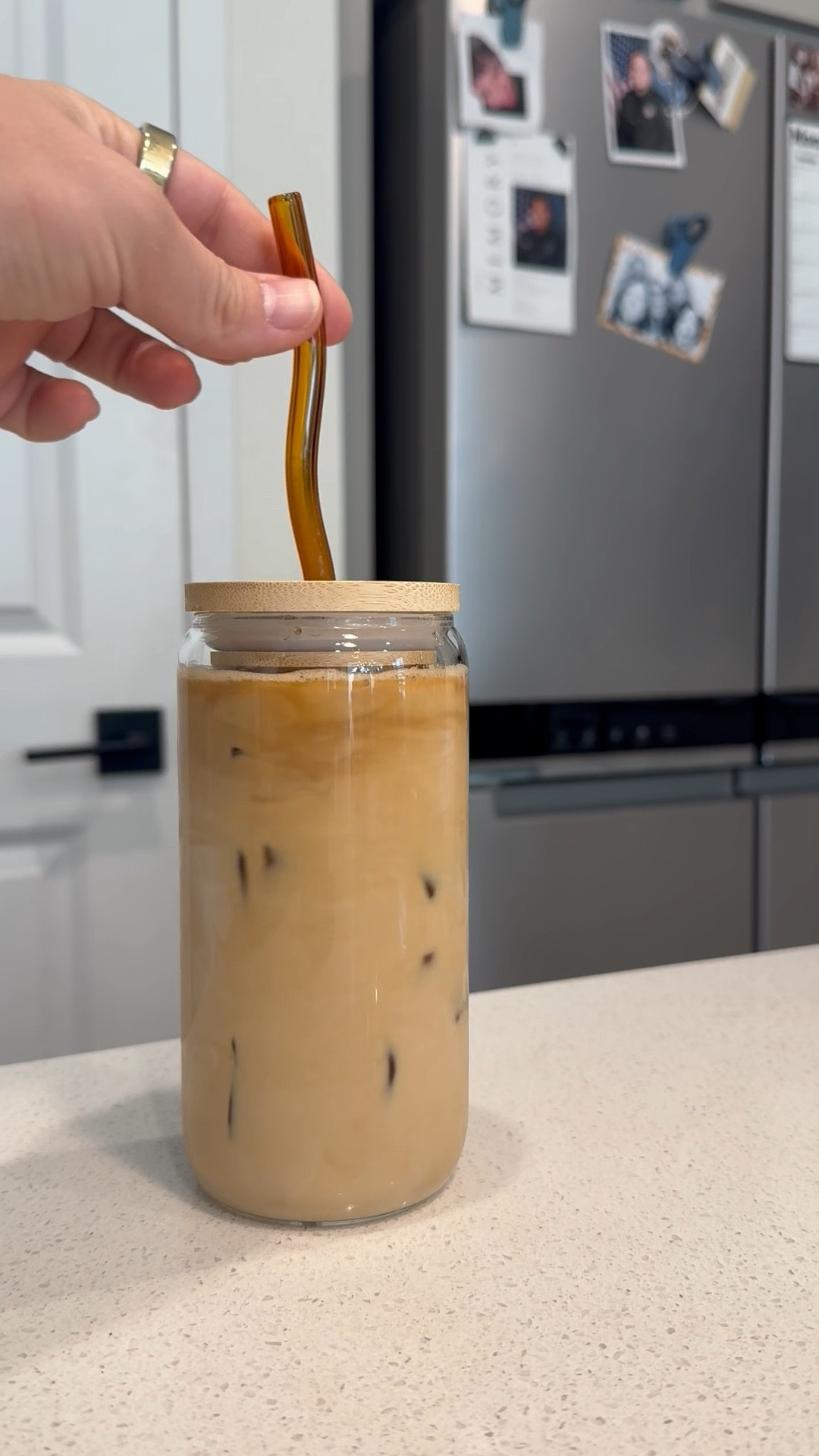 Make a Cold Brew with me 🖤
•
#coldbrew #morningcoffee #momjuice #coffeeglasses #glassstraws #boymom #momlife 

#LTKFindsUnder100 #LTKHome #LTKFindsUnder50