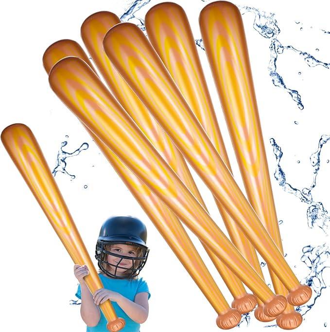 6 Pcs Giant Inflatable Baseball Bats Oversized 40 Inch Inflatable Toy Bat for Boy and Girl Inflat... | Amazon (US)