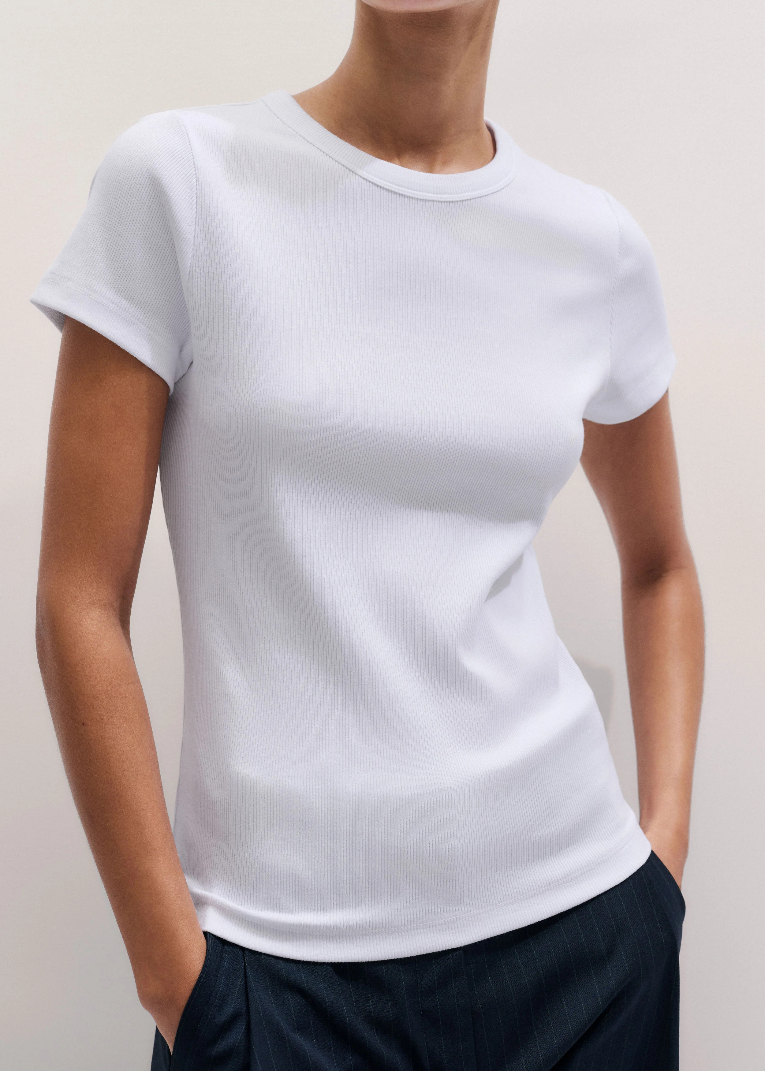 Fitted Crew Neck Tee | ME+EM Global (Excluding US)