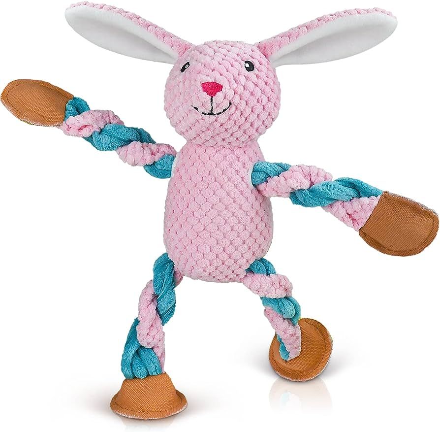 Senneny Dog Toys with Squeaker, Bunny Squeaky Toys for Dogs Puppy, Stuffed Dog Plush Toy Gift for... | Amazon (US)